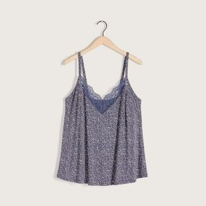 Deesse 1X Sleep Cami Blue Lace Trimmed 14 16
